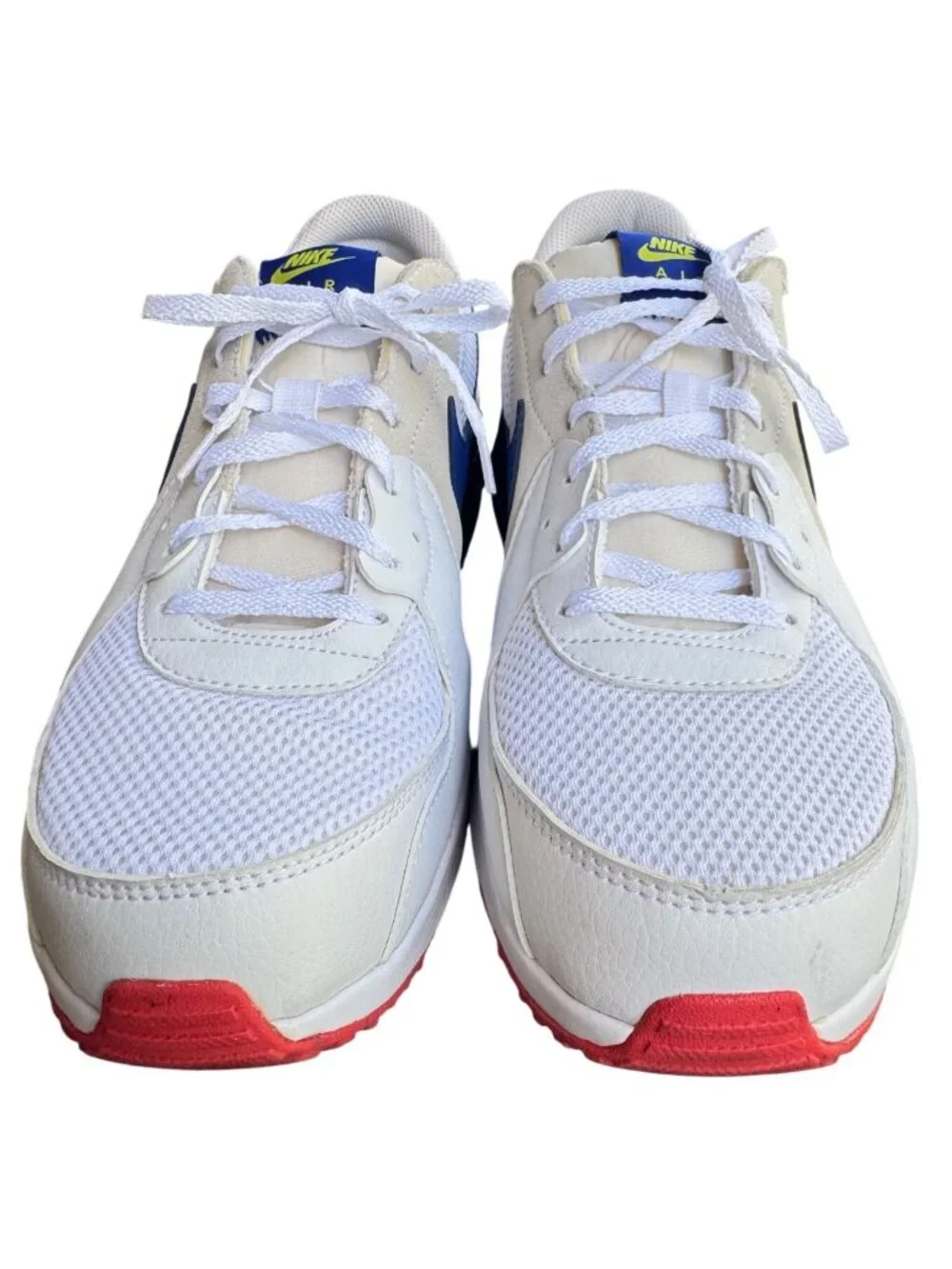 Nike Air Max Excee White Blue Red Mens Sneakers Size 10 CD4165-101 Running